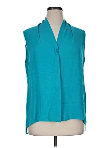 Elie Tahari Sleeveless Silk Top (view 1)