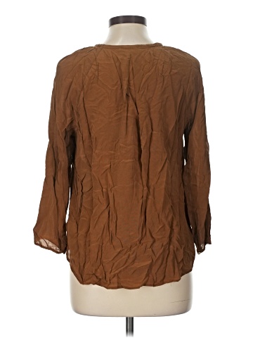 Babaton 3/4 Sleeve Silk Top (view 2)