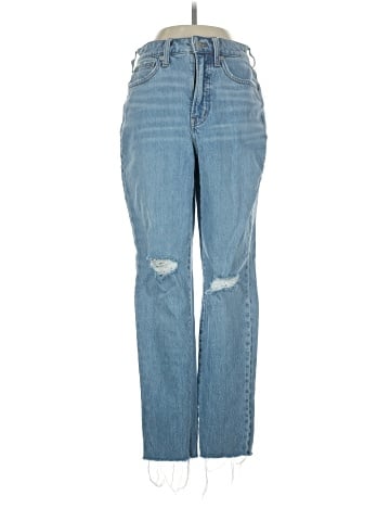 Madewell The Curvy Perfect Vintage Jean in Bradwell Wash: Ripped Edition (view 1)