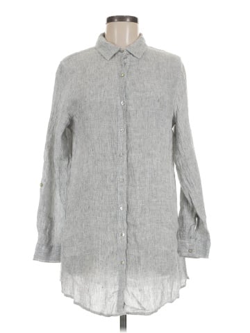 Tahari Long Sleeve Button-Down Shirt (view 1)