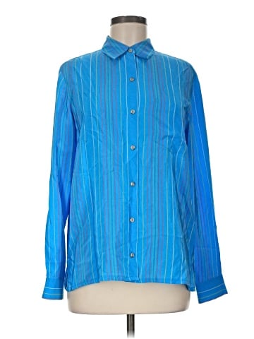 Evan Picone Long Sleeve Silk Top (view 1)