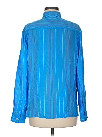 Evan Picone Long Sleeve Silk Top (view 2)