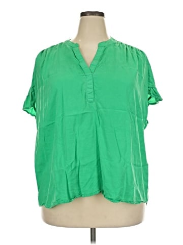 Crown & Ivy Short Sleeve Blouse (view 1)