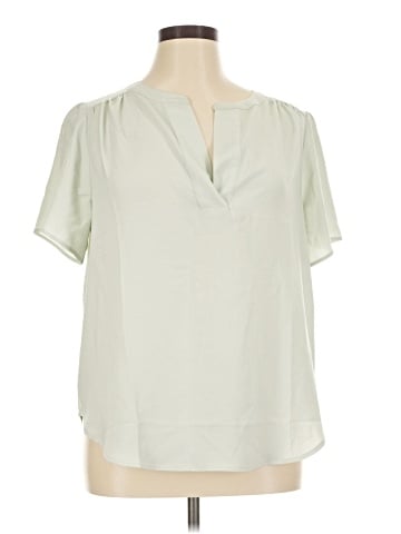 Ann Taylor Short Sleeve Blouse (view 1)