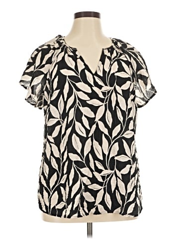 Ava & Viv Short Sleeve Blouse (view 1)