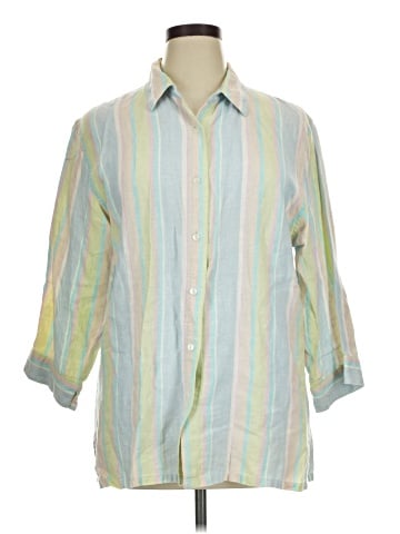 Goodclothes 3/4 Sleeve Button-Down Shirt (view 1)