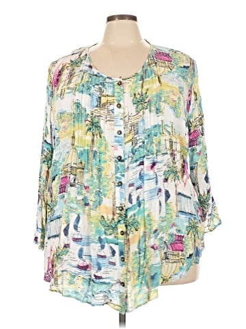 Avenue 3/4 Sleeve Blouse (view 1)