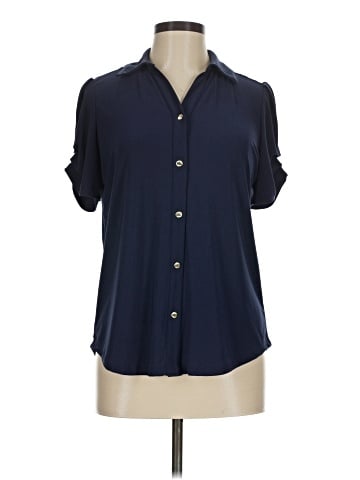 Anne Klein Short Sleeve Blouse (view 1)