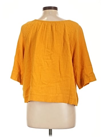 Madewell Gauze Button-Front Raglan Top (view 2)