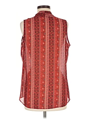Rose + Olive Sleeveless Blouse (view 2)