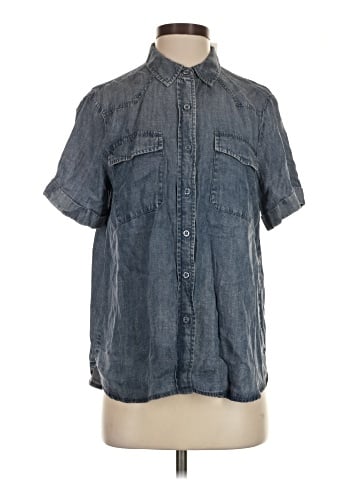Jane and Delancey Short Sleeve Button-Down Shirt (view 1)