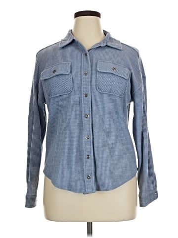 Hippie Rose Long Sleeve Button-Down Shirt (view 1)