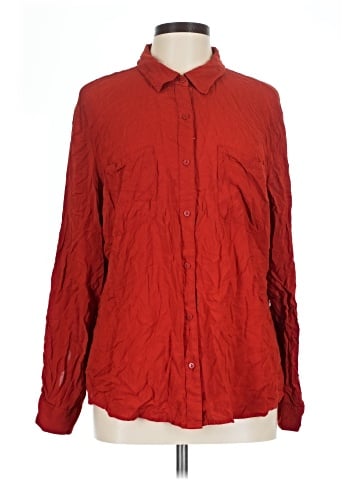 a.n.a. A New Approach Long Sleeve Button-Down Shirt (view 1)