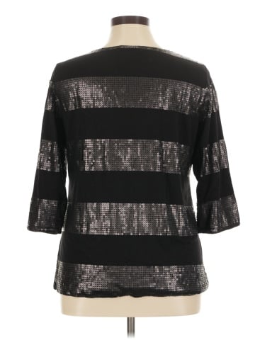 Joan Vass 3/4 Sleeve Top (view 2)