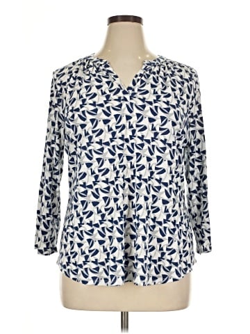 Liz Claiborne 3/4 Sleeve T-Shirt (view 1)