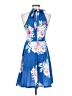 Ouges Floral Blue Cocktail Dress Size S - photo 2