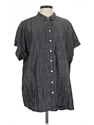 Soft Surroundings Short Sleeve Button-Down Shirt (view 1)