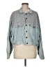 Assorted Brands Hearts Blue Denim Jacket Size M - photo 1