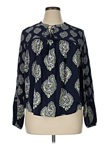 Crown & Ivy Long Sleeve Blouse (view 1)