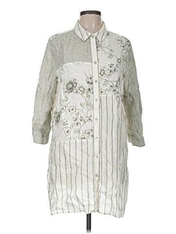 Chico's 3/4 Sleeve Button-Down Shirt (view 1)