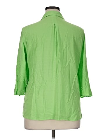 Chico's 3/4 Sleeve Button-Down Shirt (view 2)
