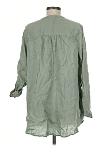 Sigrid Olsen 3/4 Sleeve Button-Down Shirt (view 2)