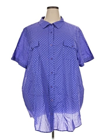 Woman Within Short Sleeve Button-Down Shirt (view 1)
