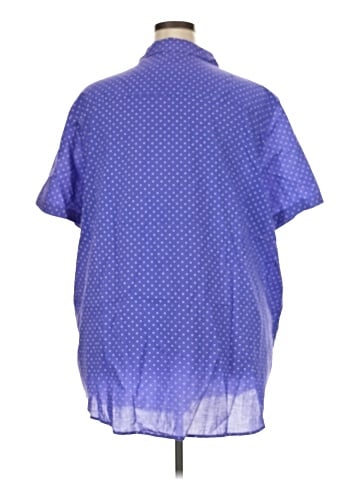 Woman Within Short Sleeve Button-Down Shirt (view 2)
