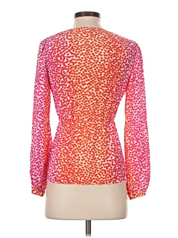 BCBGMAXAZRIA Long Sleeve Silk Top (view 2)