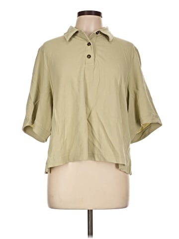 Cos 3/4 Sleeve Button-Down Shirt (view 1)