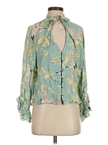Zara Basic 3/4 Sleeve Blouse (view 1)