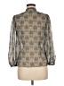 Max Studio 100% Polyester Gray 3/4 Sleeve Blouse Size M - photo 2