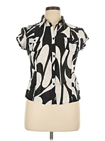 MICHAEL Michael Kors Short Sleeve Blouse (view 1)