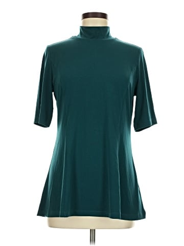 Susan Graver Short Sleeve Turtleneck (view 1)