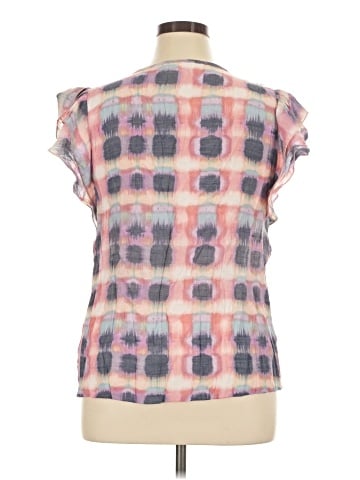 Indigo Rose Short Sleeve Blouse (view 2)