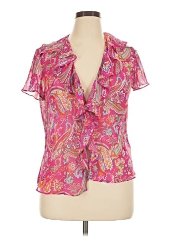 Chaps Short Sleeve Blouse (view 1)