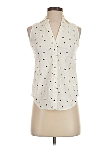 Ann Taylor Sleeveless Button-Down Shirt (view 1)