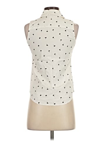 Ann Taylor Sleeveless Button-Down Shirt (view 2)