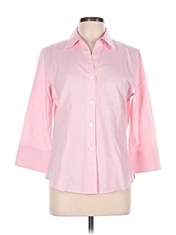 Foxcroft 3/4 Sleeve Button-Down Shirt (view 1)
