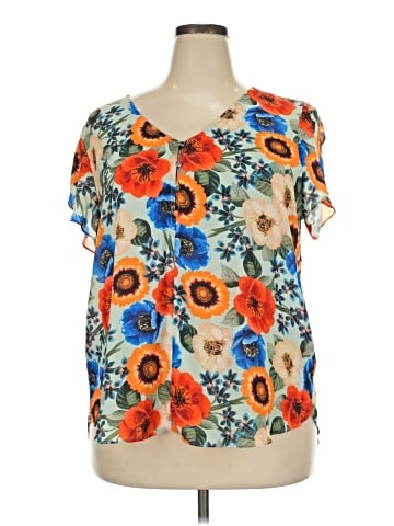 PREMISE Short Sleeve Blouse (view 1)