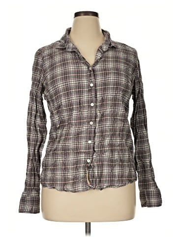 J.Crew Factory Store Long Sleeve Button-Down Shirt (view 1)