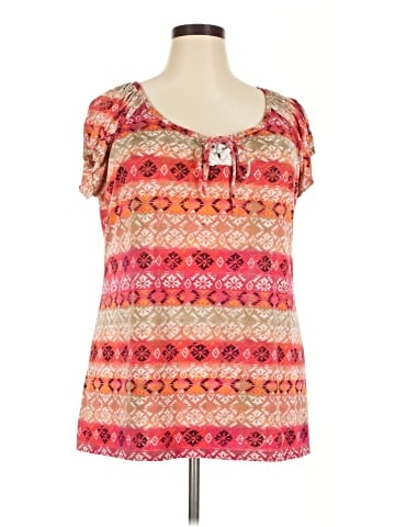 Faded Glory Short Sleeve Blouse (view 1)