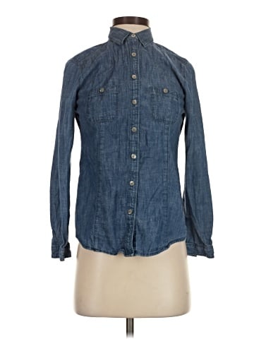 Ann Taylor LOFT Long Sleeve Button-Down Shirt (view 1)