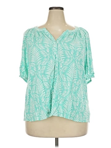 Crown & Ivy Short Sleeve Blouse (view 1)
