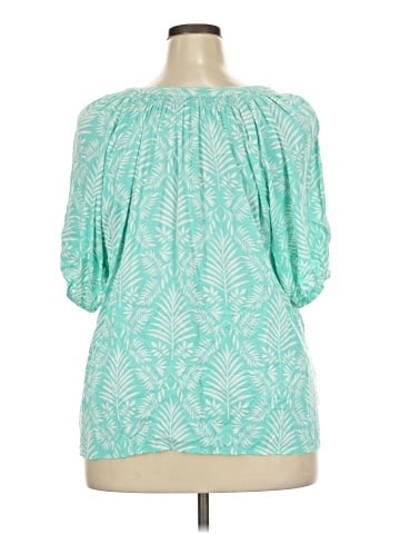 Crown & Ivy Short Sleeve Blouse (view 2)
