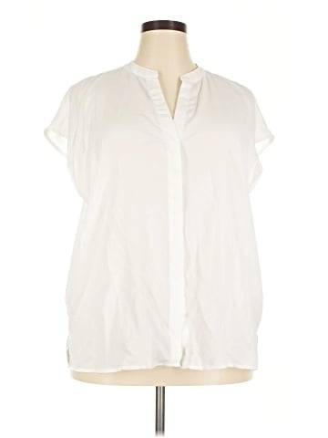ELOQUII Short Sleeve Blouse (view 1)