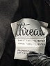 Thread 100% Polyester Metallic Silver Cocktail Dress Size 12 - photo 4