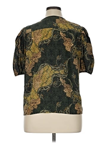 Ulla Johnson Short Sleeve Silk Top (view 2)