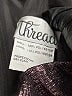 Thread 100% Polyester Metallic Silver Cocktail Dress Size 0 - photo 4