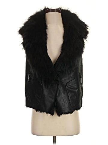 BCBGMAXAZRIA Faux Fur Vest (view 1)
